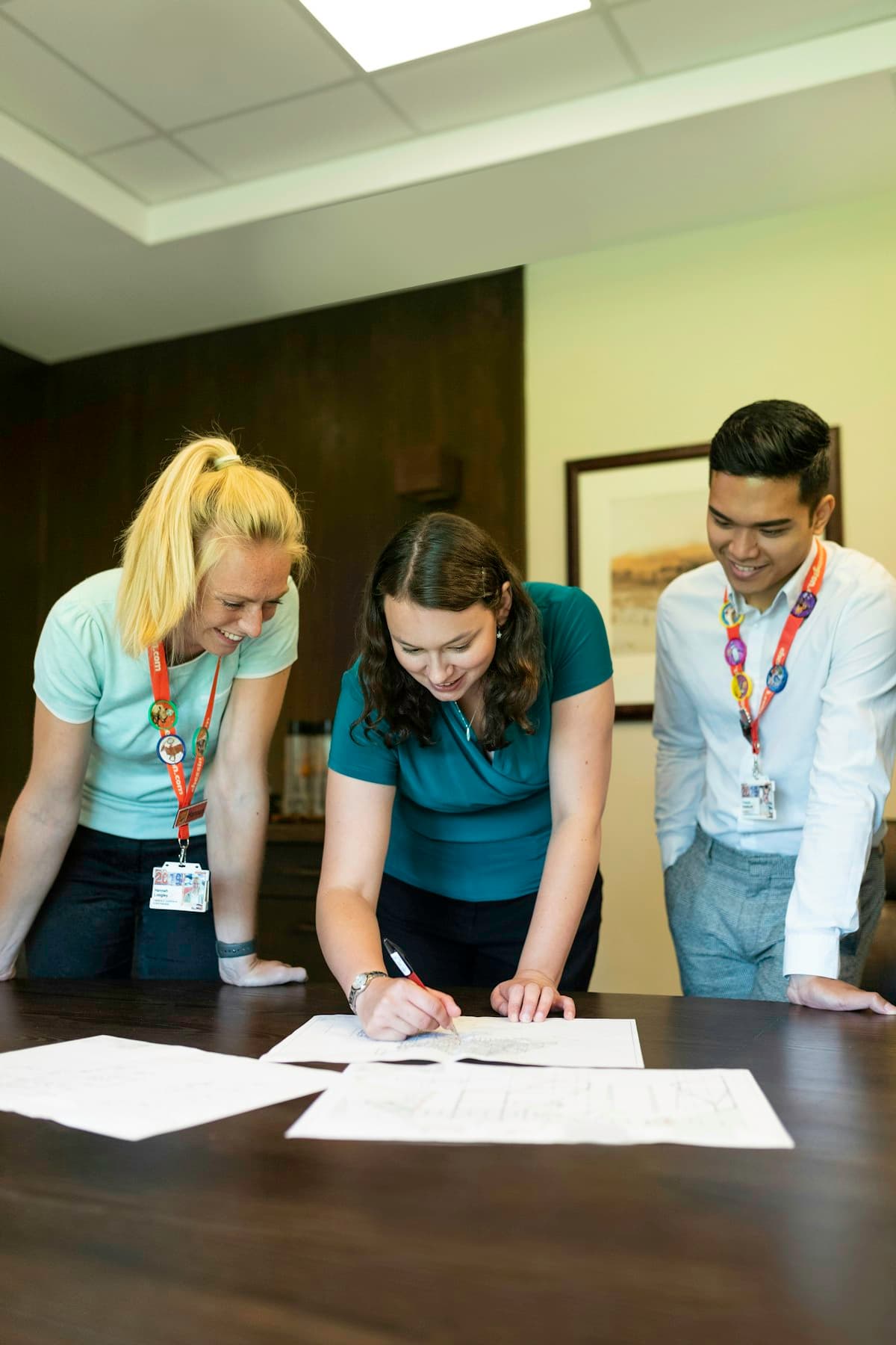 Two healthcare professionals working together